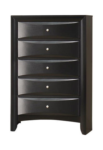 Coaster Briana Rectangular 5-drawer Chest Black Model 200705