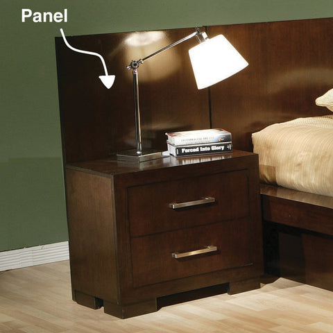 Coaster Jessica Nightstand Panels Cappuccino (Set of 2) Model 200710