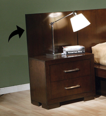 Coaster Jessica Nightstand Panels Cappuccino (Set of 2) Model 200710