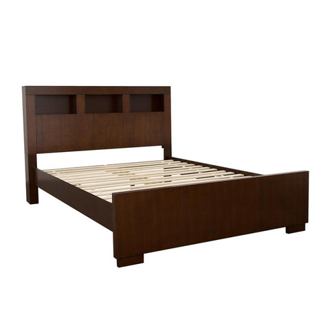Coaster Jessica Eastern King Bed with Storage Headboard Cappuccino Model 200719KE