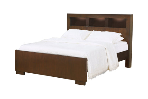 Coaster Jessica Queen Bed with Storage Headboard Cappuccino Model 200719Q