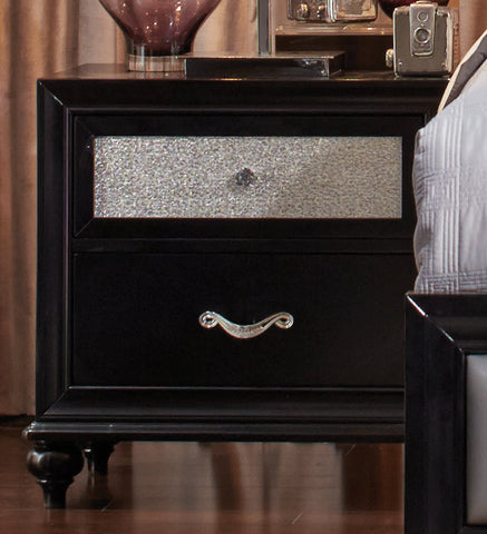Coaster Barzini 2-drawer Rectangular Nightstand Black Model 200892