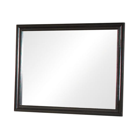 Coaster Barzini Rectangular Mirror Black Model 200894