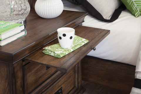 Coaster Franco 2-drawer Nightstand with Pull Out Tray Burnished Oak Model 200972