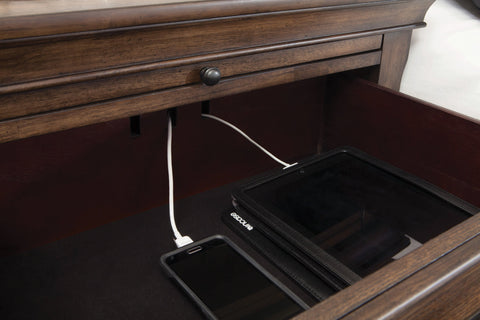 Coaster Franco 2-drawer Nightstand with Pull Out Tray Burnished Oak Model 200972