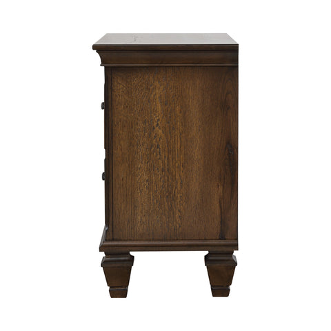 Coaster Franco 2-drawer Nightstand with Pull Out Tray Burnished Oak Model 200972