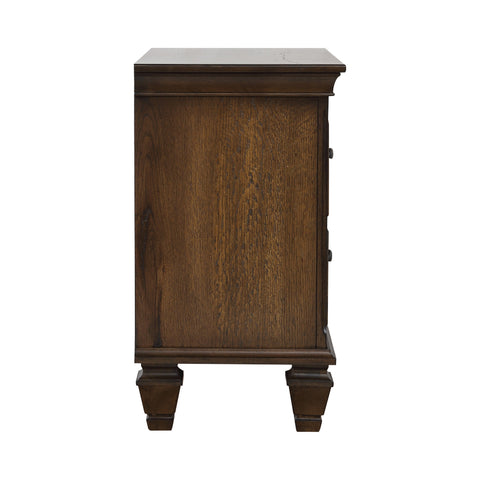 Coaster Franco 2-drawer Nightstand with Pull Out Tray Burnished Oak Model 200972