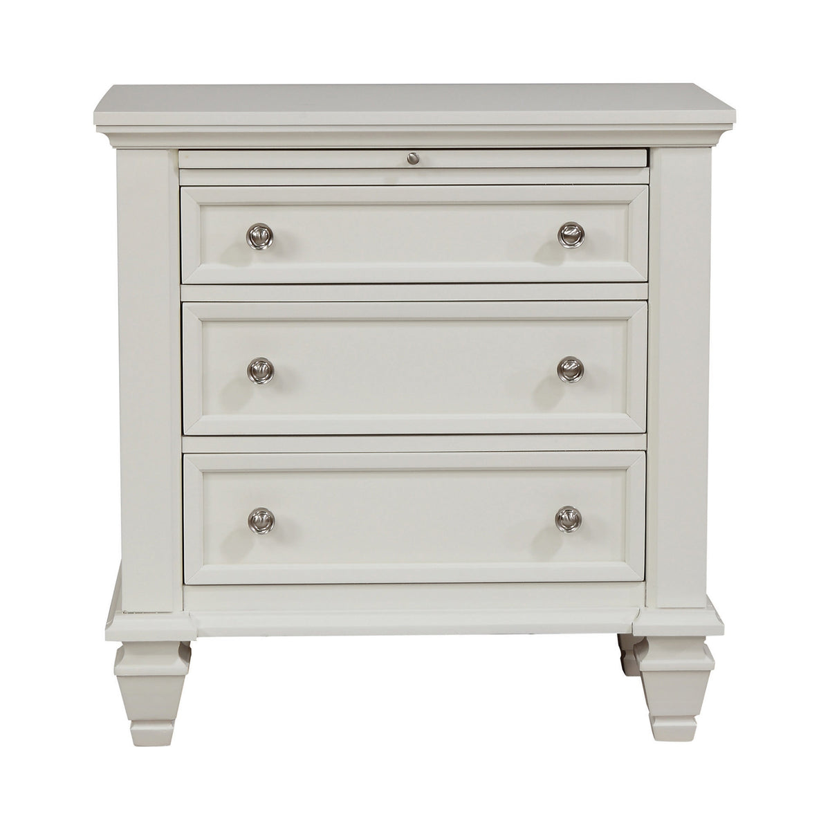 Coaster Sandy Beach 3-drawer Nightstand White Model 201302