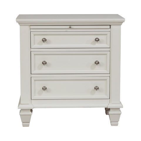 Coaster Sandy Beach 3-drawer Nightstand White Model 201302