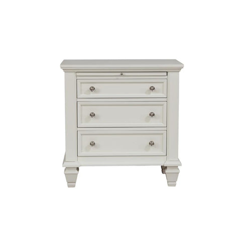 Coaster Sandy Beach 3-drawer Nightstand White Model 201302