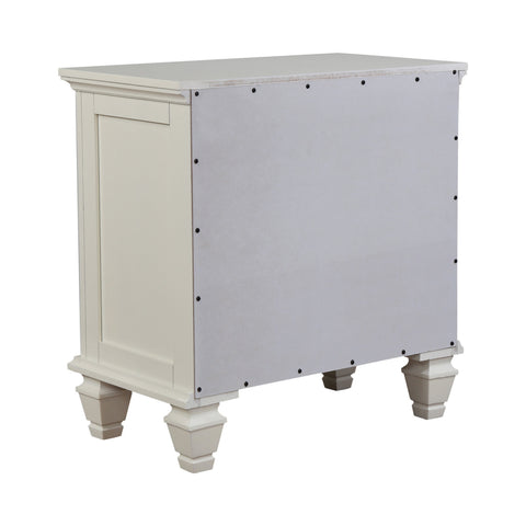 Coaster Sandy Beach 3-drawer Nightstand White Model 201302
