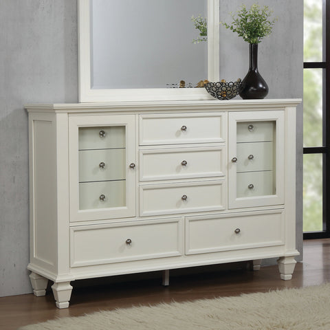 Coaster Sandy Beach 11-drawer Rectangular Dresser White Model 201303