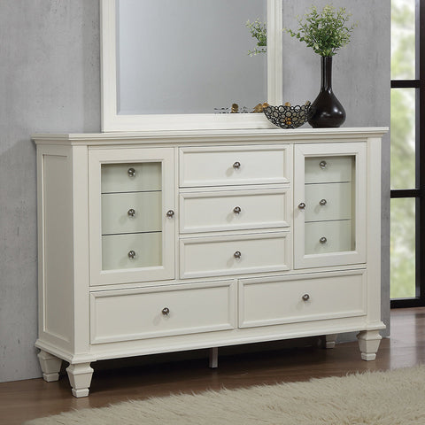 Coaster Sandy Beach 11-drawer Rectangular Dresser White Model 201303