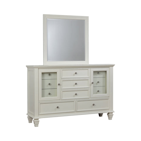 Coaster Sandy Beach Rectangular Mirror White Model 201304