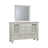 Coaster Sandy Beach Rectangular Mirror White Model 201304