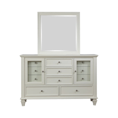 Coaster Sandy Beach Rectangular Mirror White Model 201304