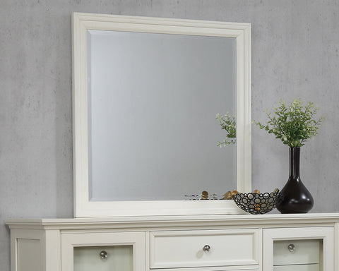 Coaster Sandy Beach Rectangular Mirror White Model 201304