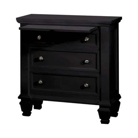 Coaster Sandy Beach 3-drawer Nightstand Black Model 201322