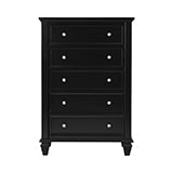 Coaster Sandy Beach 5-drawer Chest Black Model 201325