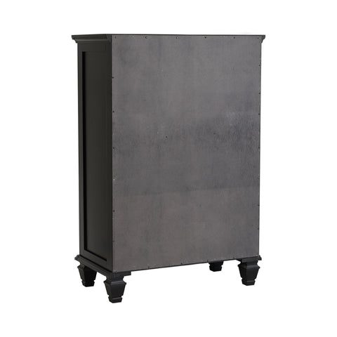 Coaster Sandy Beach 5-drawer Chest Black Model 201325