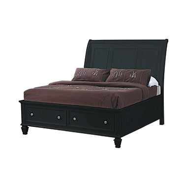 Coaster Sandy Beach Eastern King Storage Sleigh Bed Black Model 201329KE