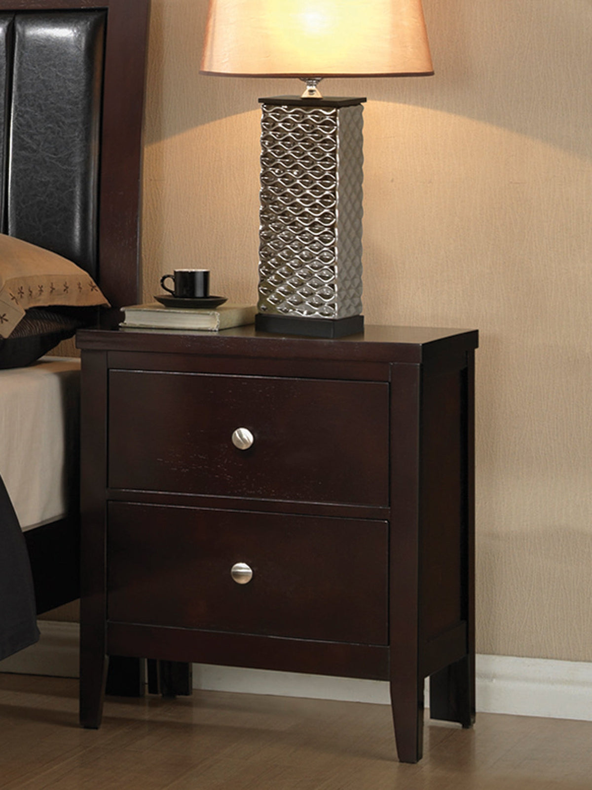 Coaster Carlton 2-drawer Rectangular Nightstand Cappuccino Model 202092