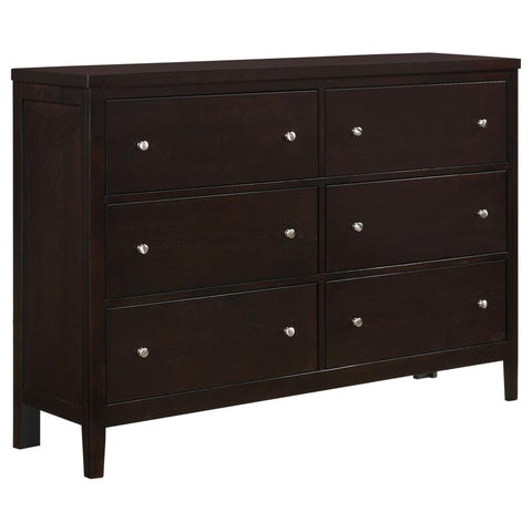 Coaster Carlton 6-drawer Rectangular Dresser Cappuccino Model 202093