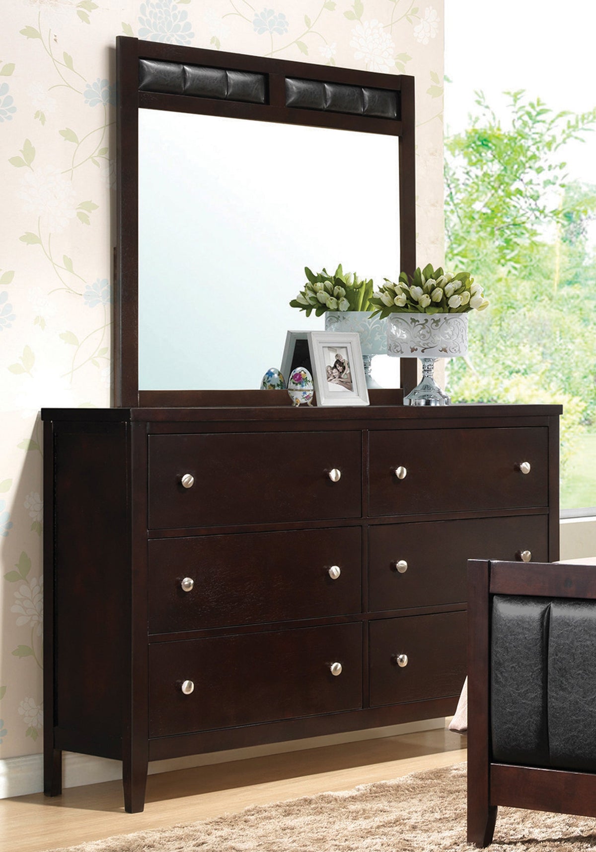 Coaster Carlton 6-drawer Rectangular Dresser Cappuccino Model 202093