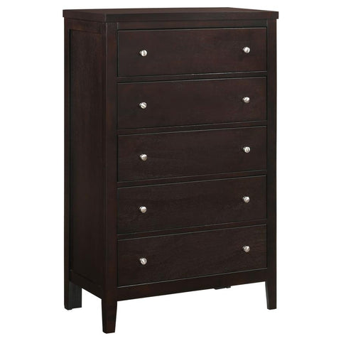 Coaster Carlton 5-drawer Rectangular Chest Cappuccino Model 202095