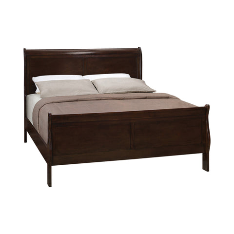 Coaster Louis Philippe Eastern King Panel Sleigh Bed Cappuccino Model 202411KE