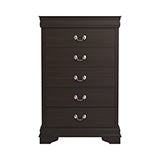 Coaster Louis Philippe 5-drawer Chest with Silver Bails Cappuccino Model 202415