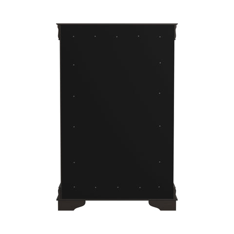 Coaster Louis Philippe 5-drawer Chest with Silver Bails Cappuccino Model 202415