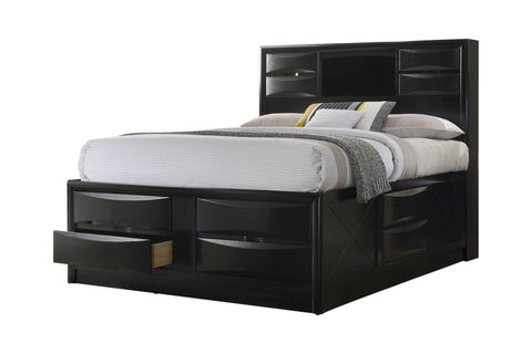 Coaster Briana California King Platform Storage Bed Black Model 202701KW