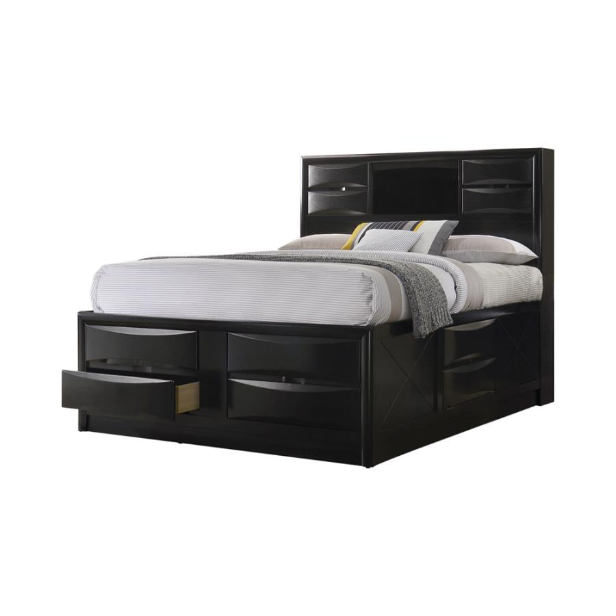 Coaster Briana Queen Platform Storage Bed Black Model 202701Q