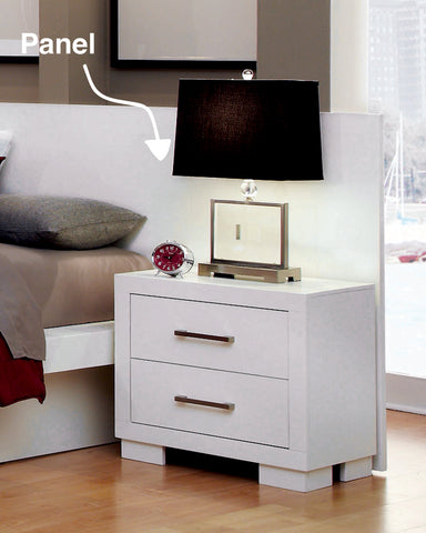 Coaster Jessica 2-drawer Nightstand White Model 202992