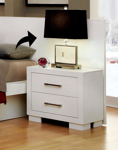 Coaster Jessica 2-drawer Nightstand White Model 202992