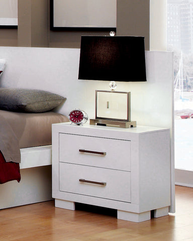 Coaster Jessica 2-drawer Nightstand White Model 202992