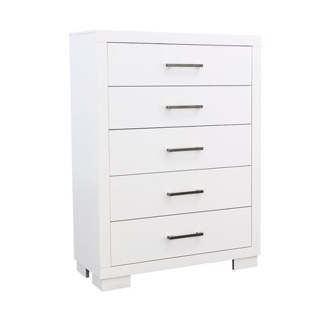 Coaster Jessica 5-drawer Chest White Model 202995
