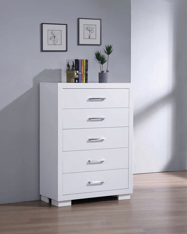 Coaster Jessica 5-drawer Chest White Model 202995