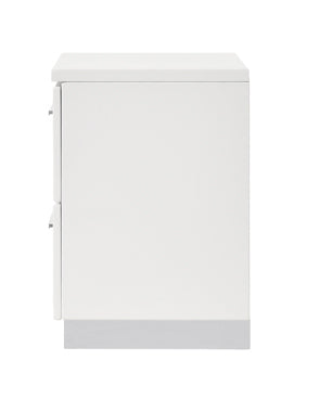 Coaster Felicity 2-drawer Nightstand Glossy White Model 203502