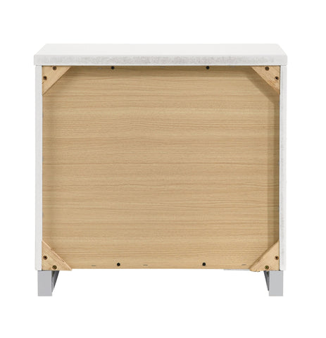 Coaster Felicity 2-drawer Nightstand Glossy White Model 203502