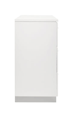 Coaster Felicity 6-drawer Dresser Glossy White Model 203503