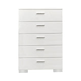 Coaster Felicity 5-drawer Chest Glossy White Model 203505