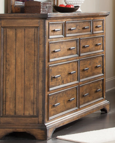 Coaster Elk Grove 9-drawer Dresser with Jewelry Tray Vintage Bourbon Model 203893