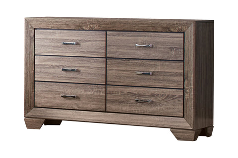 Coaster Kauffman Queen Panel Bed Washed Taupe Model 204191Q