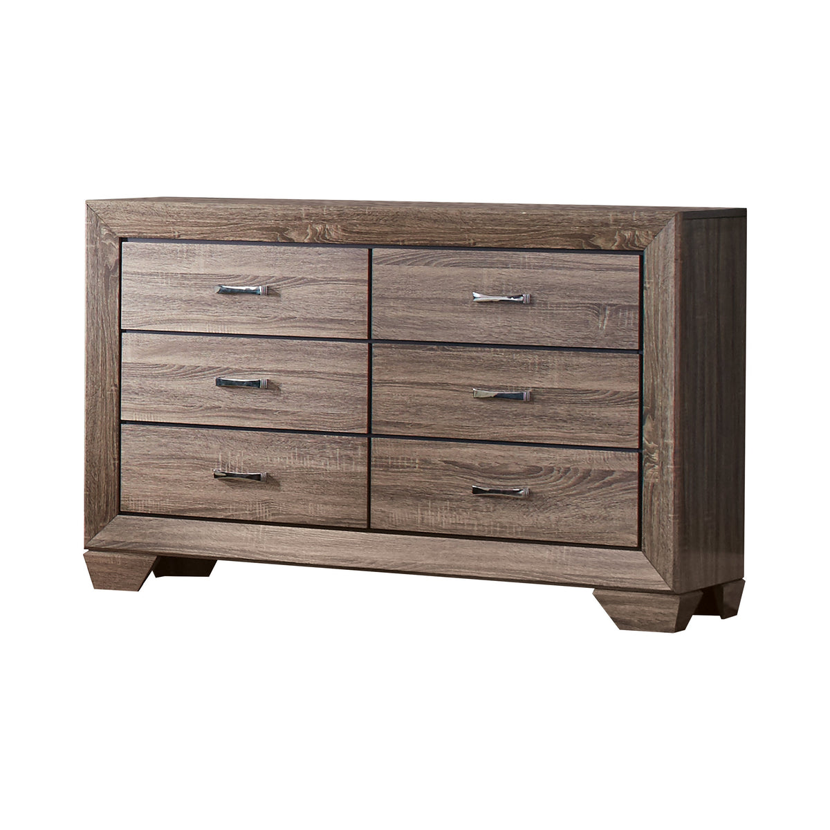 Coaster Kauffman 6-drawer Dresser Washed Taupe Model 204193
