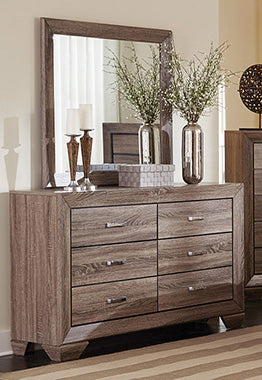 Coaster Kauffman 6-drawer Dresser Washed Taupe Model 204193