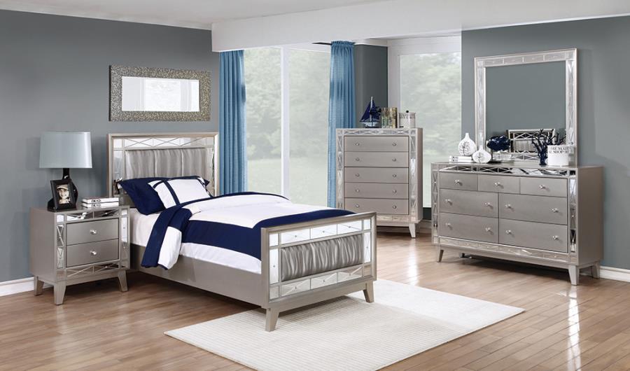 Coaster Leighton Bedroom Set Metallic Mercury Model 204921T-S5