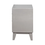 Coaster Leighton 2-drawer Nightstand Metallic Mercury Model 204922