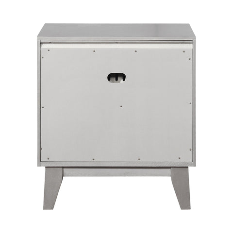 Coaster Leighton 2-drawer Nightstand Metallic Mercury Model 204922